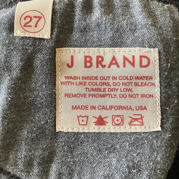 J BRAND The Deal Zipper Ankle Skinny Jeans, size 27 - Picture 8 of 11